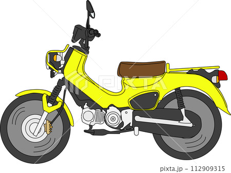 黄色の可愛いカブのイラスト 112909315