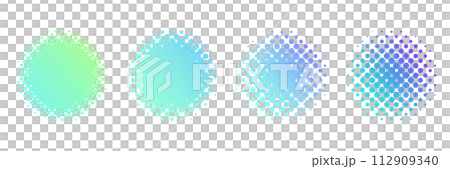 Halftone and gradation round material set Halftone and gradation round material set 112909340