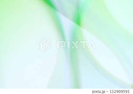 黄緑・青緑色の面と線の交差　半透明感の背景　 112909591