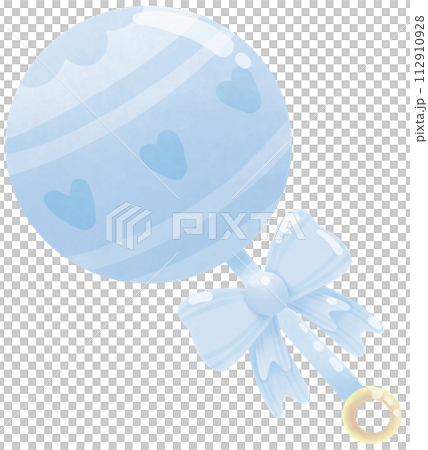 Blue Baby rattle Blue Baby rattle 112910928