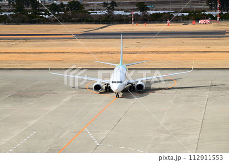 仙台国際空港 展望デッキから見た飛行機 仙台国際空港 展望デッキから見た飛行機 112911553
