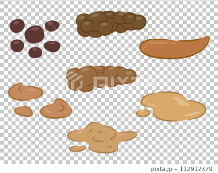 いろいろなうんちのイラスト 112912379