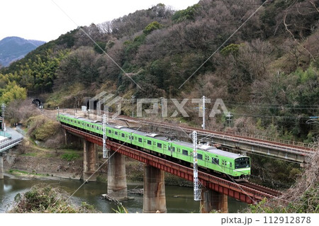 【JR西日本】201系（大和路線：高井田〜河内堅上・第6大和川橋梁） 112912878