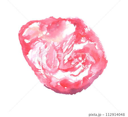 水彩で描いた牛肉　ニノウデのイラスト 112914048