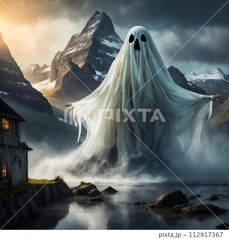 おばけ（ゴースト）のイメージ　生成AI画像 112917367