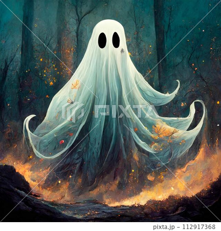 おばけ(ゴースト)のイメージ 生成AI画像 おばけ(ゴースト)のイメージ 生成AI画像 112917368