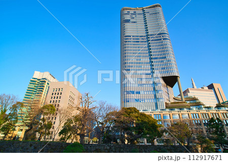 日比谷公園から観る東京ミッドタウン日比谷の風景 日比谷公園から観る東京ミッドタウン日比谷の風景 112917671