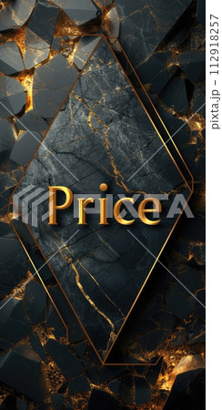 Price in focus: dynamic logo text design for impactful branding, marketing, and commercial communication in retail, commerce, and business sectors 112918257