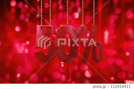 Promo banner for sale 50% discount: a visually compelling showcase of exclusive offers and unbeatable savings, retail extravaganza with captivating designs and irresistible half-price deals Promo banner for sale 50% discount: a visually compelling showcase of exclusive offers and unbeatable savings, retail extravaganza with captivating designs and irresistible half-price deals 112918411