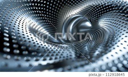 Abstract metallic chrome background.	AI-generated item 112918645