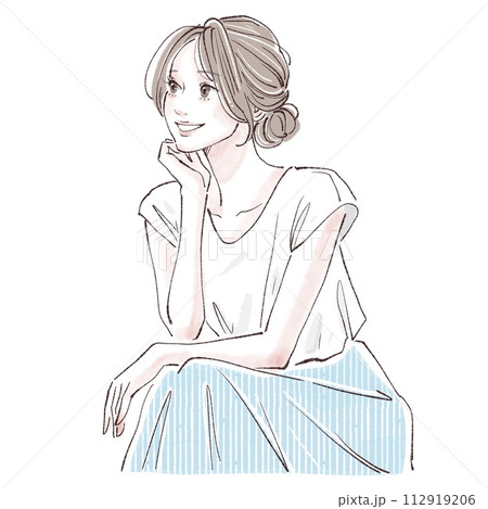 女性・女の子のイラスト素材 112919206
