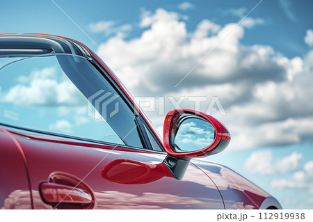 オープンカーのクローズアップ 112919938