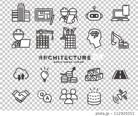 Vector illustration material related to construction DX Vector illustration material related to construction DX 112920352