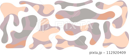 Freeform blob shapes. Abstracts amoeba shapes, freeform organic elements. 112920409