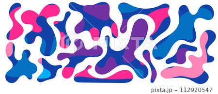 Freeform blob shapes. Abstracts amoeba shapes, freeform organic elements. 112920547