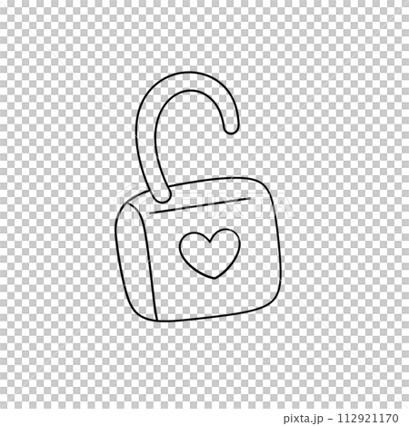 A lock with a heart on it A lock with a heart on it 112921170