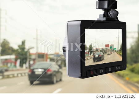 Car CCTV camera video recorder for driving safety on the road 112922126