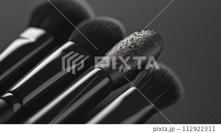 メイクアップブラシのアップ　AI生成画像を調整 112922311