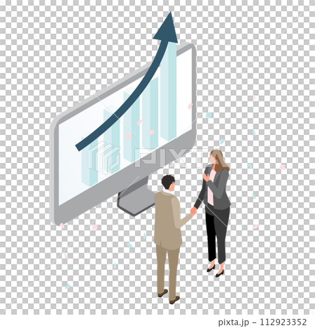 契約締結して売り上げが右肩上がりになった人々 112923352