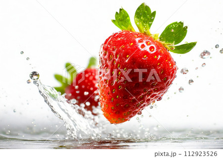 イチゴと水飛沫 イチゴと水飛沫 112923526