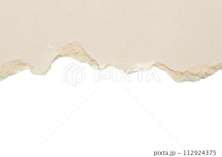White ripped paper torn edges strips isolated on white background White ripped paper torn edges strips isolated on white background 112924375