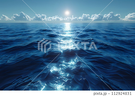 Ocean View From Boat Generative AIのイラスト素材 [112924831] - PIXTA
