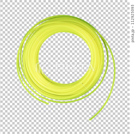 a skein of yellow brush cutter thread 112925093