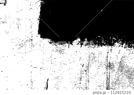 Black grunge texture isolated on white background 112925219