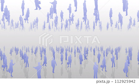 都市 ビジネス 人 オフィス シルエット コンセプト CG 背景 都市 ビジネス 人 オフィス シルエット コンセプト CG 背景 112925942