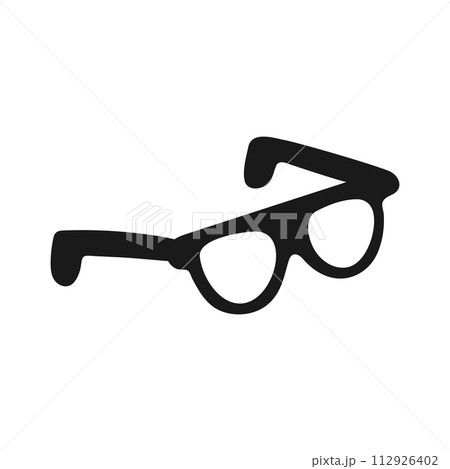 Simple hand drawn sunglasses. Doodle sunglasses. Vector illustration Simple hand drawn sunglasses. Doodle sunglasses. Vector illustration 112926402