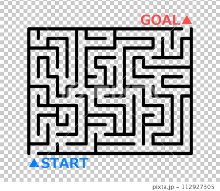 A maze game where you solve a complicated route and find the route to your destination goal. A maze game where you solve a complicated route and find the route to your destination goal. 112927305
