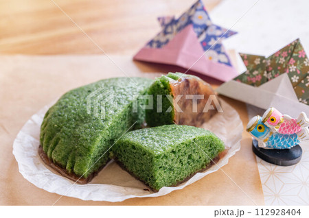 よもぎ蒸しパン よもぎ蒸しパン 112928404