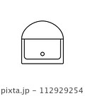 Handbag icon, Simple filled woman bag accessory. handle, female Fashion bag. Vector illustration on white background. EPS 10. 112929254
