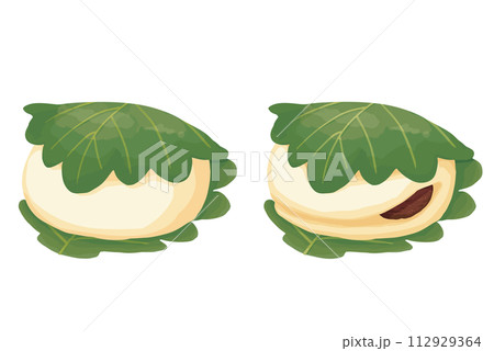 白い柏餅　2種類 112929364