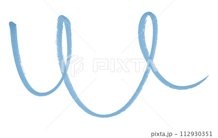 Light blue brush strokes isolated on white background. 112930351