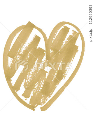 Light brown hearts isolated on white background. Light brown hearts isolated on white background. 112930395