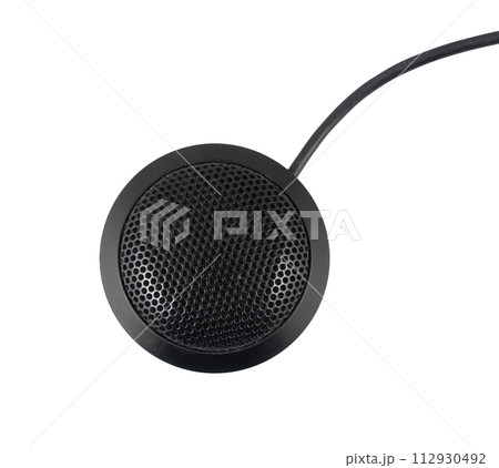 an external microphone isolated an external microphone isolated 112930492