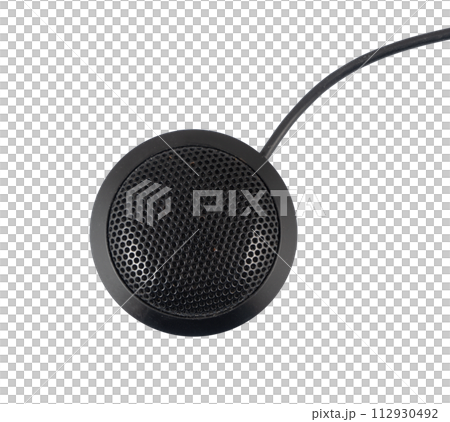 an external microphone isolated an external microphone isolated 112930492