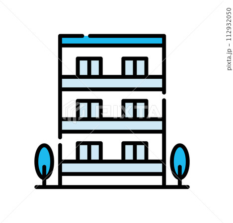 マンション　アイコン【建物シリーズ】 112932050