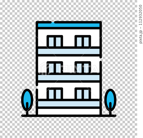 マンション　アイコン【建物シリーズ】 112932050