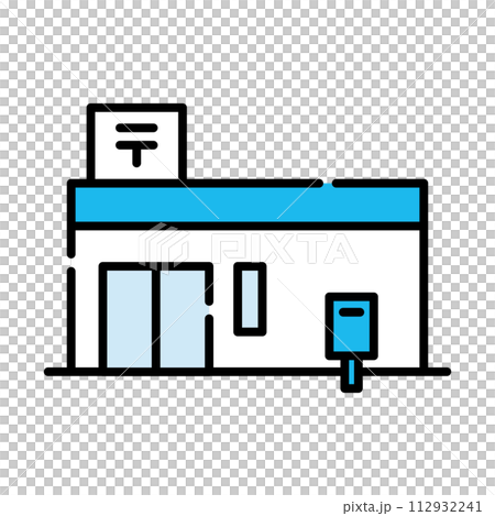 郵便局　アイコン【建物シリーズ】 112932241