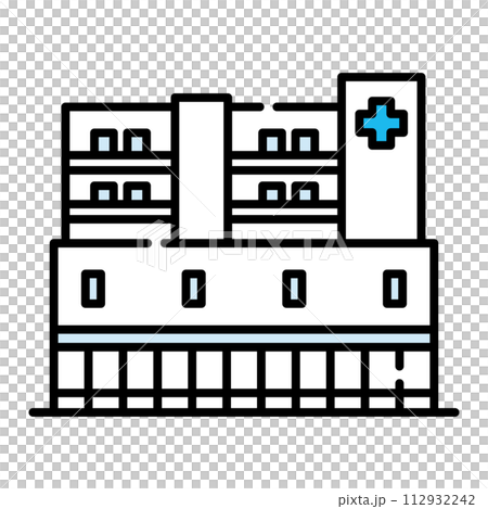 病院　アイコン【建物シリーズ】 112932242