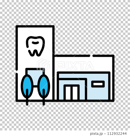 牙醫牙齒健康圖示[建築系列] 112932244