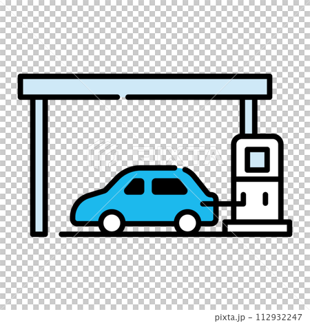 加油站圖示【建築系列】 112932247