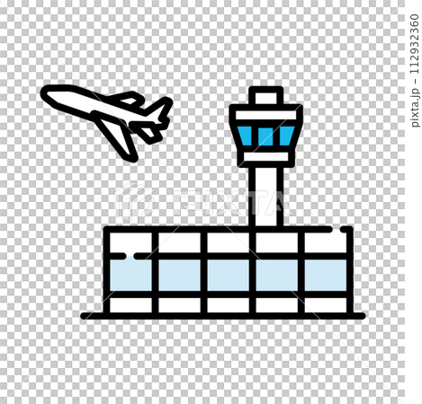 空港　ターミナル　アイコン【建物シリーズ】 112932360