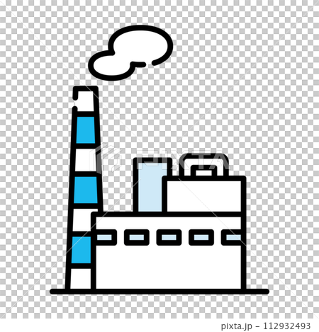 Thermal power generation icon [building series] 112932493