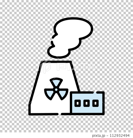 核能發電圖示【建築系列】 核能發電圖示【建築系列】 112932494