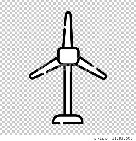 風車 風力 アイコン【建物シリーズ】 風車 風力 アイコン【建物シリーズ】 112932500