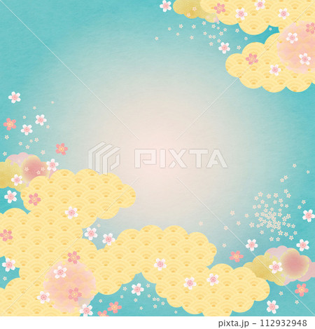 背景素材-和柄桜2024-14 背景素材-和柄桜2024-14 112932948