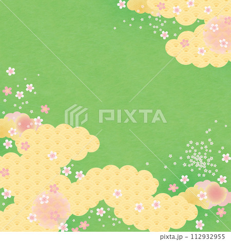 背景素材-和柄桜2024-16 112932955
